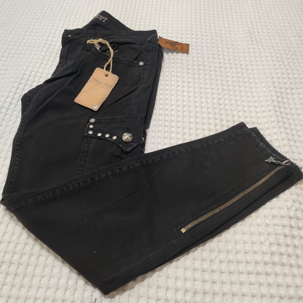 Antique Rivet Jeans 29 - Picture 1 of 15